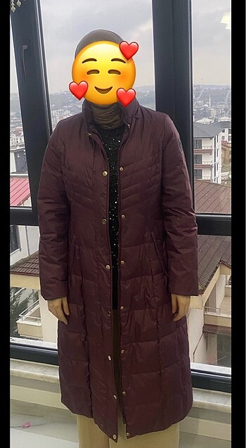 Kayra mürdüm kaz tüyü mont