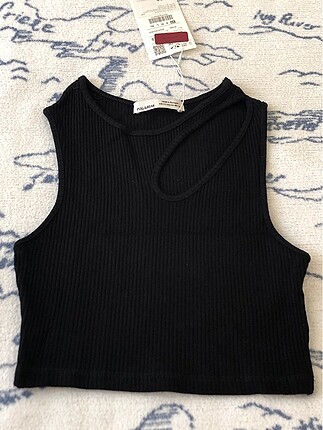 Pull and bear crop tişört