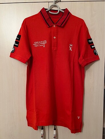 Kırmızı Polo Yaka Tshirt