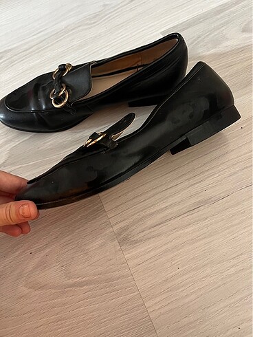 36 Beden Siyah makosen ayakkabı loafer