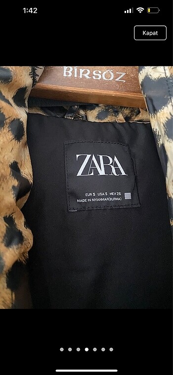 Zara Zara leopar mont