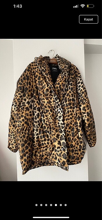 s Beden çeşitli Renk Zara leopar mont