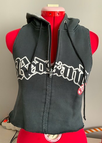 Redsand Fermuarlı Kapüşonlu Yelek - Görsel 2