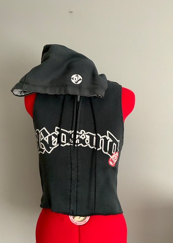 Redsand Fermuarlı Kapüşonlu Yelek - Görsel 4