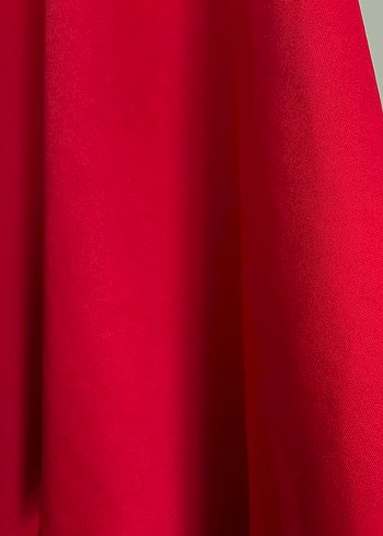 Kırmızı elbise kendi diktiğim her yere uygun - Görsel 2