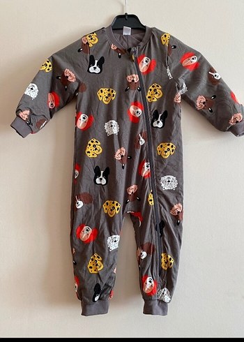 Gri Uzun Kollu Erkek Çocuk Pijama