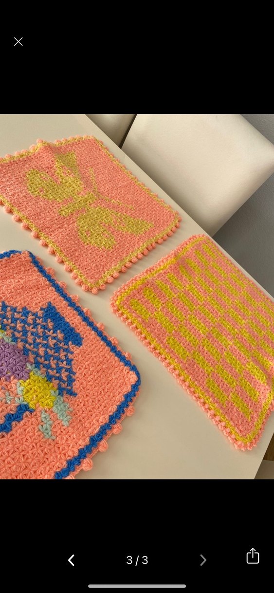 Pastel Renkli Örgü Banyo Lifleri - Görsel 3