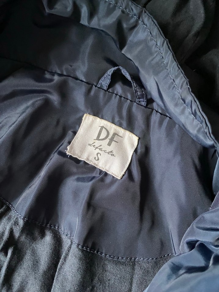 Mavi paraşüt Kumaşlı Kapüşonlu yağmurluk - Görsel 4