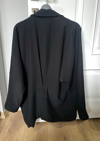 Siyah oversize Kadın Blazer Ceket - Görsel 2