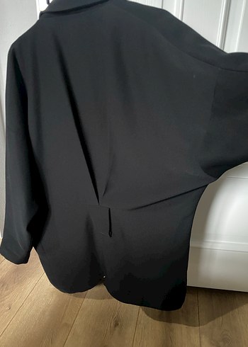 Siyah oversize Kadın Blazer Ceket - Görsel 3