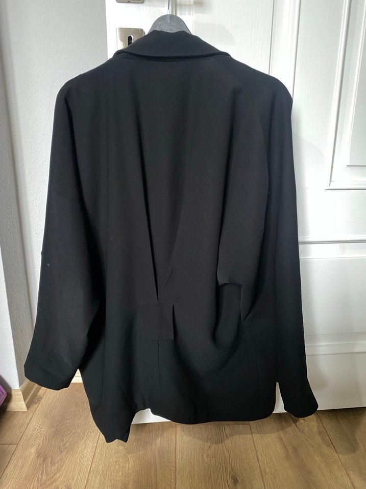 Siyah oversize Kadın Blazer Ceket - Görsel 2