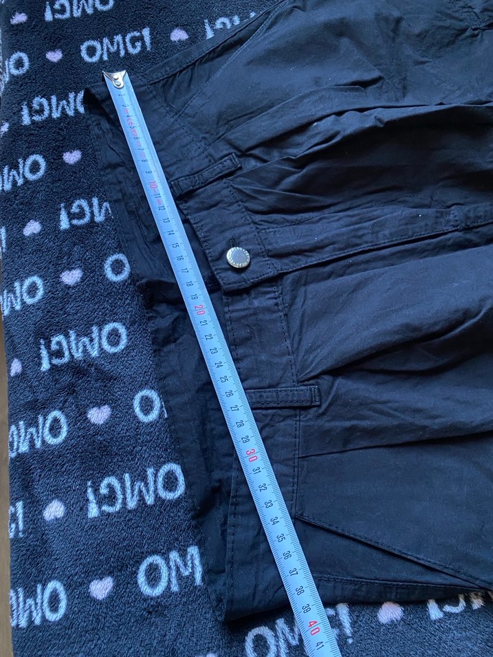 Kadın Siyah Bol Kesim paraşüt Pantolon - Görsel 3