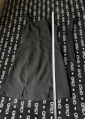 Siyah mini elbise - Görsel 2