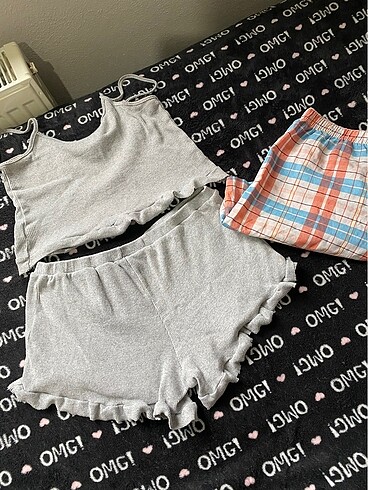 Pijama takımı şort hediyeli