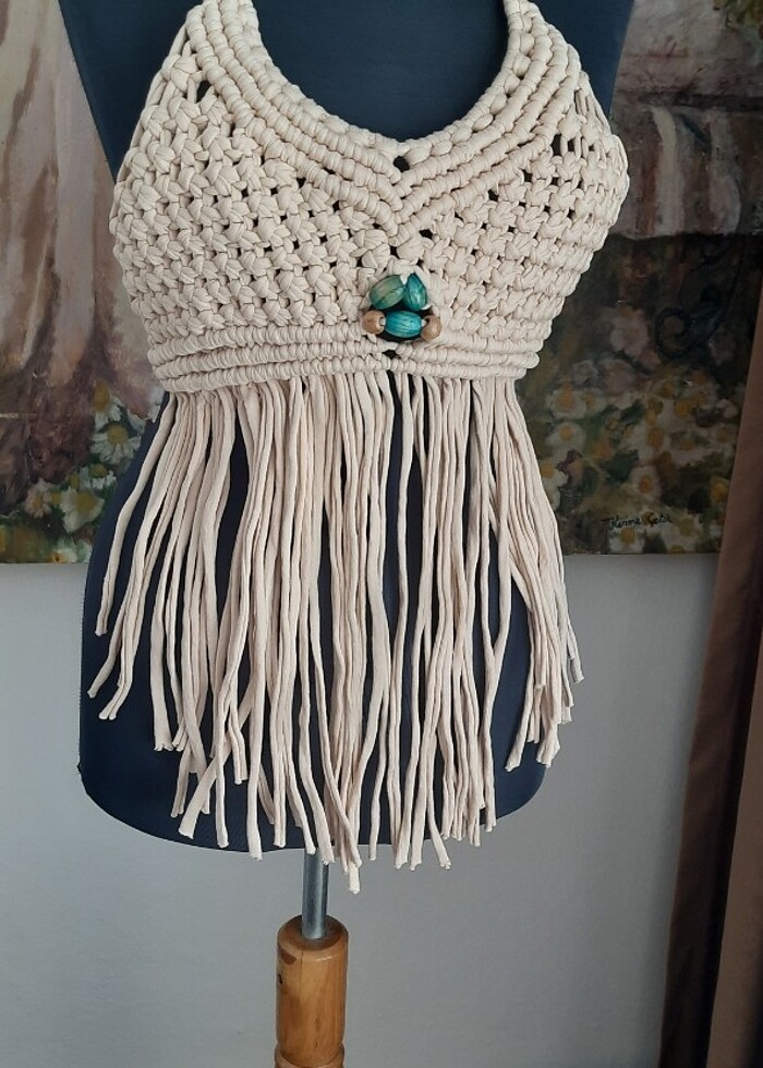 Makrome bustiyer - Görsel 3