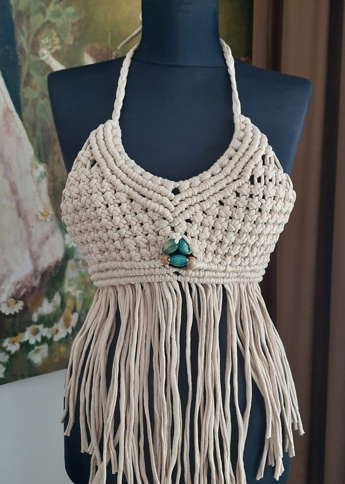 Makrome bustiyer - Görsel 4