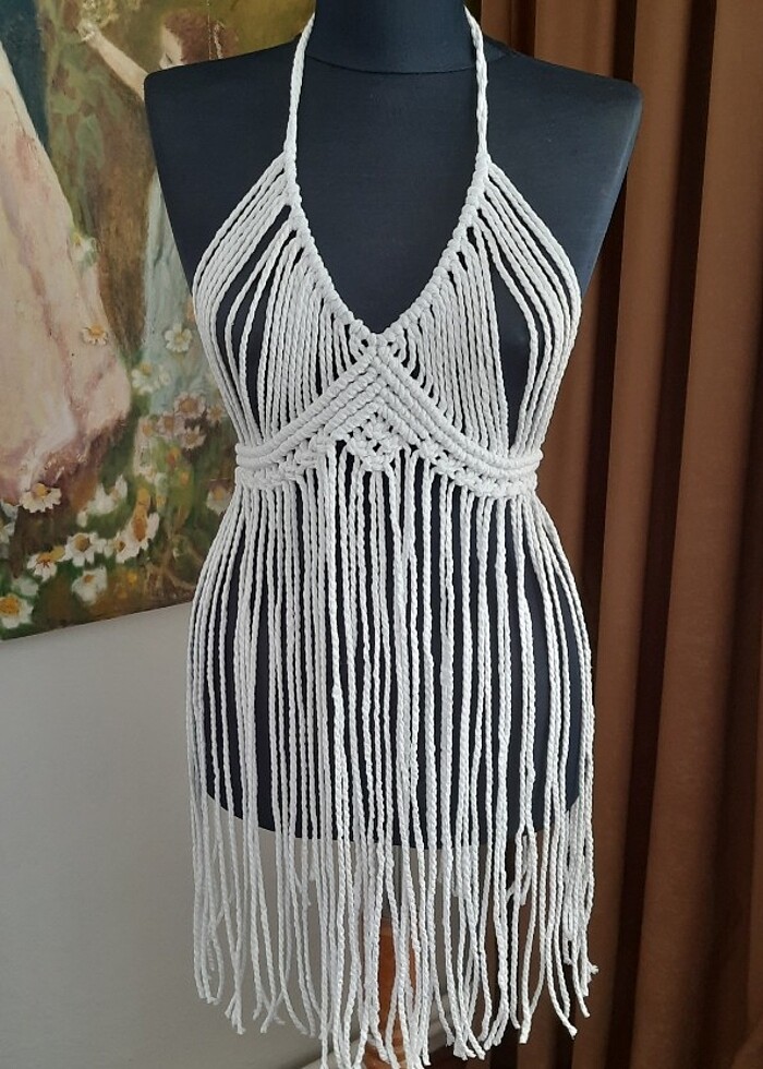 Makrome elbise - Görsel 4