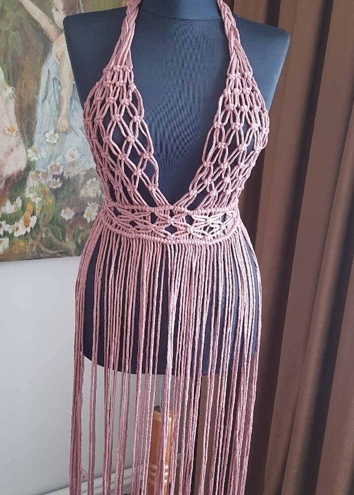 Makrome elbise - Görsel 2