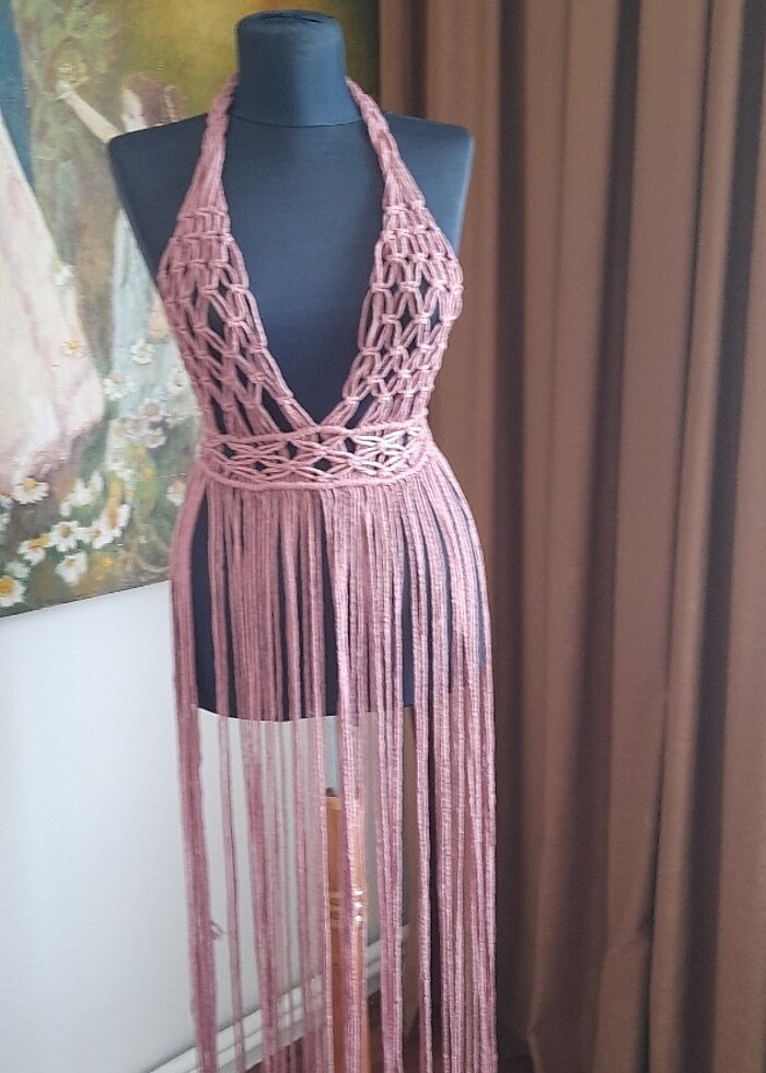 Makrome elbise - Görsel 3