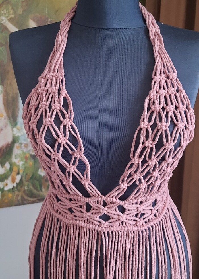 Makrome elbise - Görsel 4