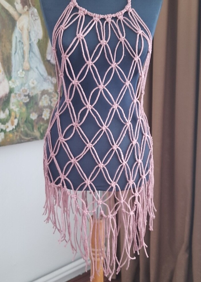 Makrome plaj elbisesi - Görsel 3