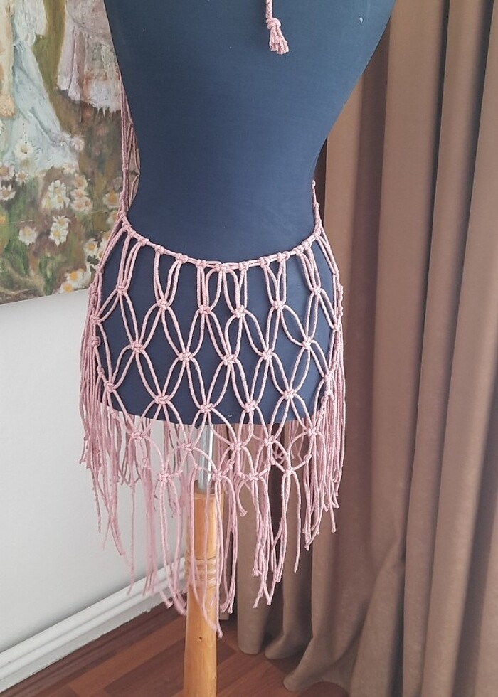 Makrome plaj elbisesi - Görsel 4