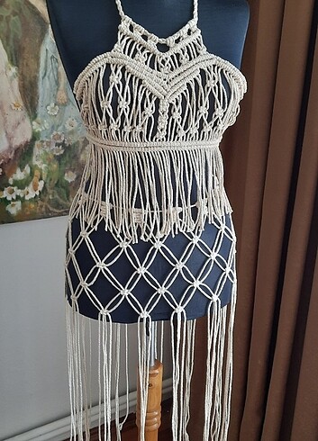 Makrome bustiyer - Görsel 5