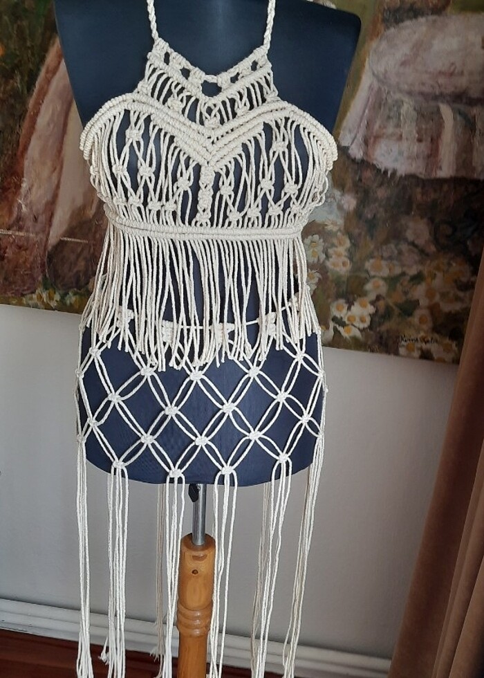 Makrome bustiyer - Görsel 2