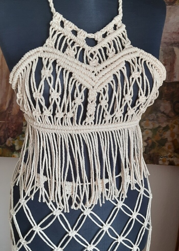 Makrome bustiyer - Görsel 4