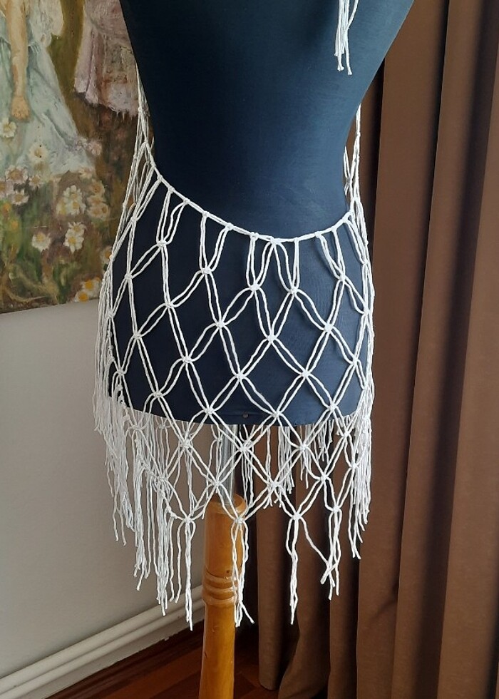 Makrome plaj elbisesi - Görsel 4