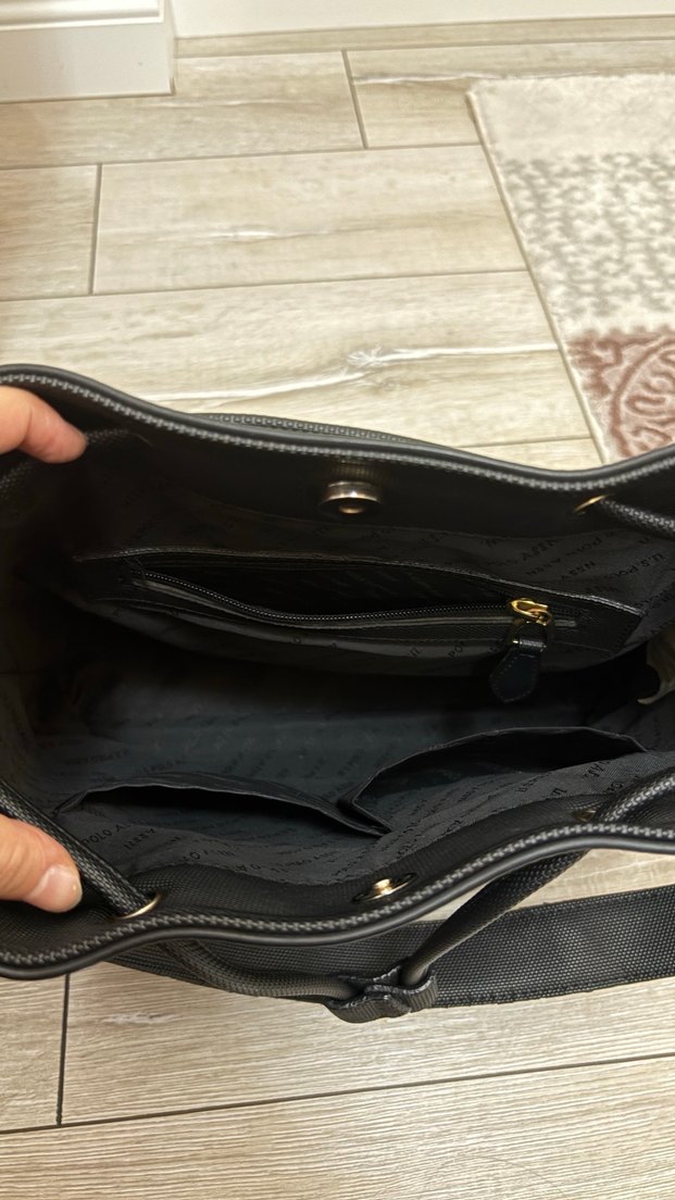 Klasik Siyah Deri Kadın Çanta - Görsel 2