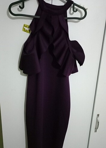 Mor renk abiye - Görsel 2