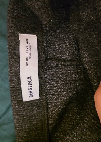 xs Beden gri Renk Bershka Triko Takım Koyu Gri