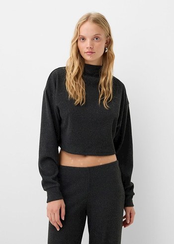 Bershka Triko Takım Koyu Gri