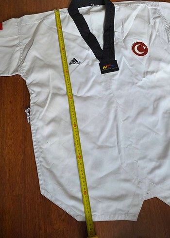 Adidas Milli Takım Taekwondo Dobok Siyah Yaka 180 170 - Görsel 3