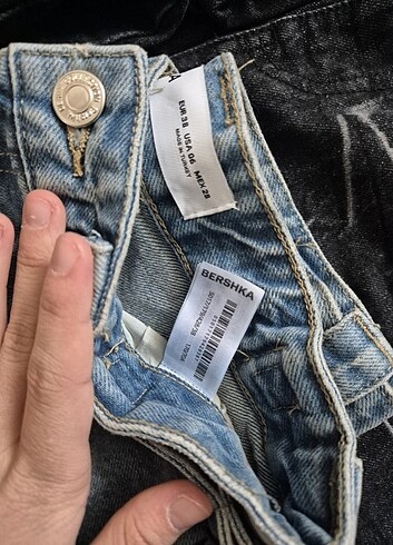 32 Beden siyah Renk Bershka Baggy Balon Pantalonlar 
