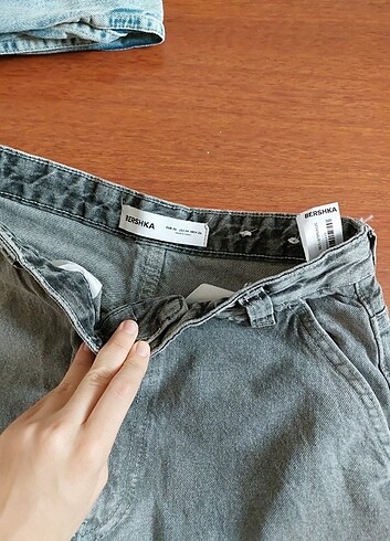 l Beden Bershka Skater Baggy Jeans Gri