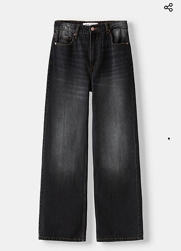 Bershka Baggy Jeans Siyah Eskitmeli xxs