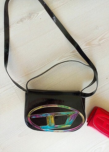 Holografik Diesel çanta cüzdan hediyeli
