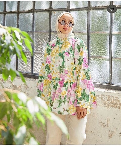 Zara Çiçekli tunik kadriye baştürk model