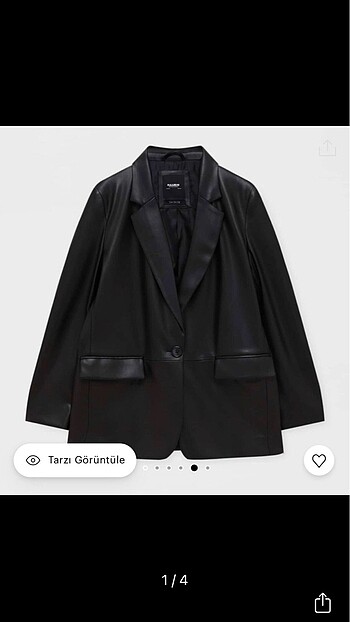 pull bear deri blazer