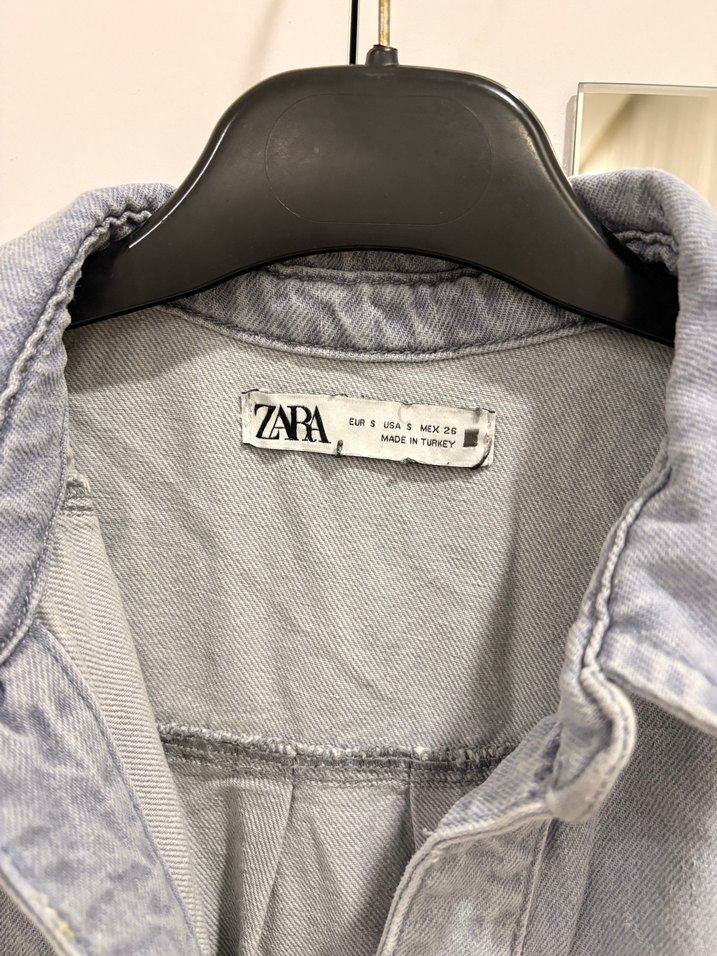 Uzun Kollu Kadın Denim Tulum - Görsel 4