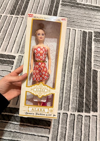 Kırmızı Desenli Elbiseli Alara Bebek - Görsel 2