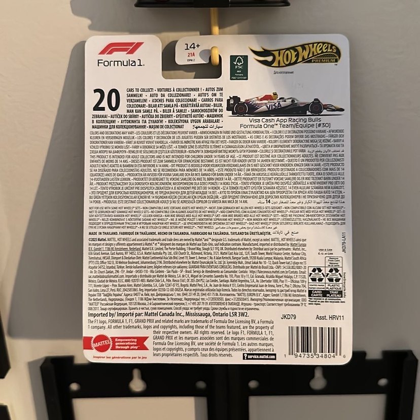 Hot Wheels Formula 1 Yarış Arabası 2025 Modeli - Görsel 4