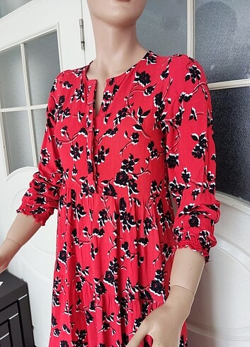 Zara Kırmizi Elbise 