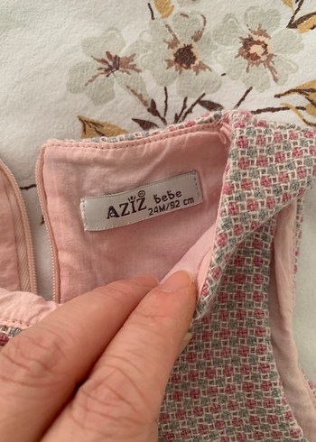 Kız Çocuk Nakışlı Pembe Kolsuz Elbise - Görsel 2