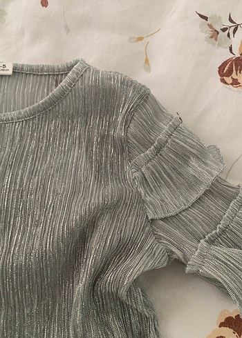 Kız çocuk simli tütülü takım - Görsel 3