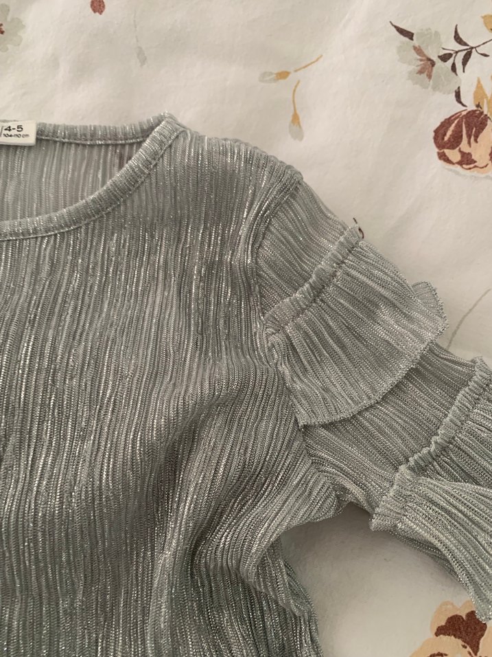 Kız çocuk simli tütülü takım - Görsel 3