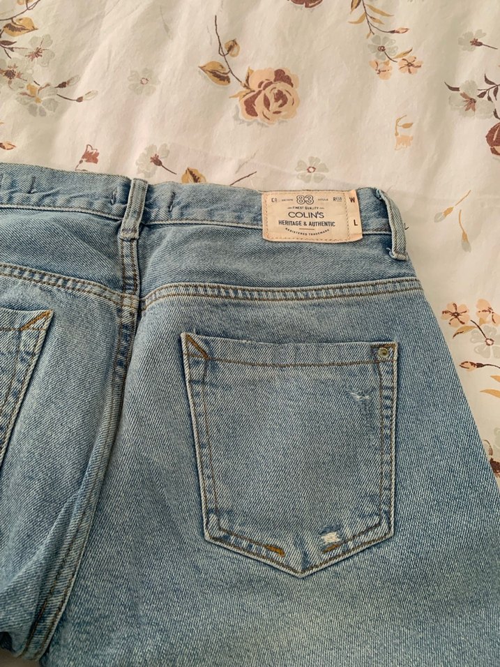 Mavi Bol Kesim Kadın Denim Pantolon - Görsel 3