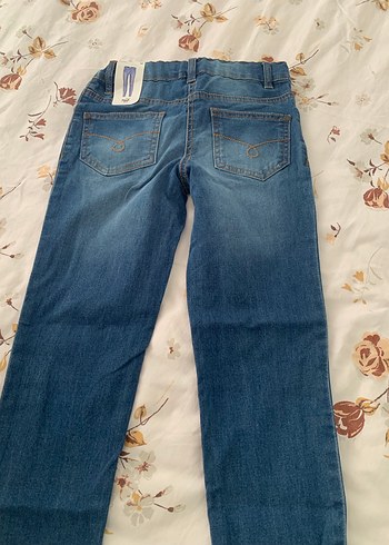 Kadın Mavi Bol Kesim Midi Kot Pantolon yurtdışından hediye. - Görsel 3